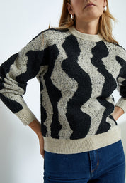 Desires DSSasha GRS Pullover Pullover 9000J Black Jacquard