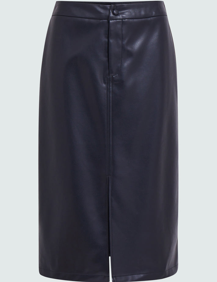 Desires DSSelina Faux Leather Nederdel Nederdele Sort
