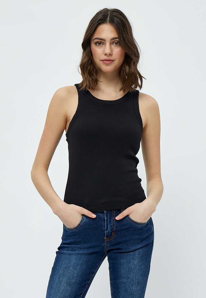 Desires Dareen Organic Tanktop T-Shirt Sort