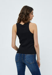 Desires Dareen Organic Tanktop Toppe Sort
