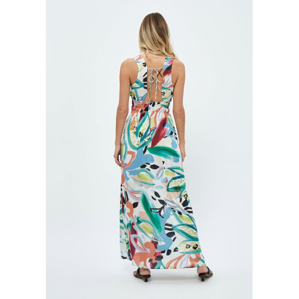 Desires Destiny Sleeveless Maxi Dress Kjoler 0011P Gardenia Print