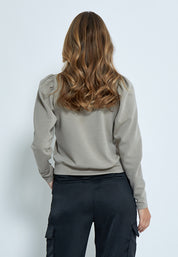 Peppercorn Dicette Puff Sweat Sweatshirts 0178 Winter Twig Sand