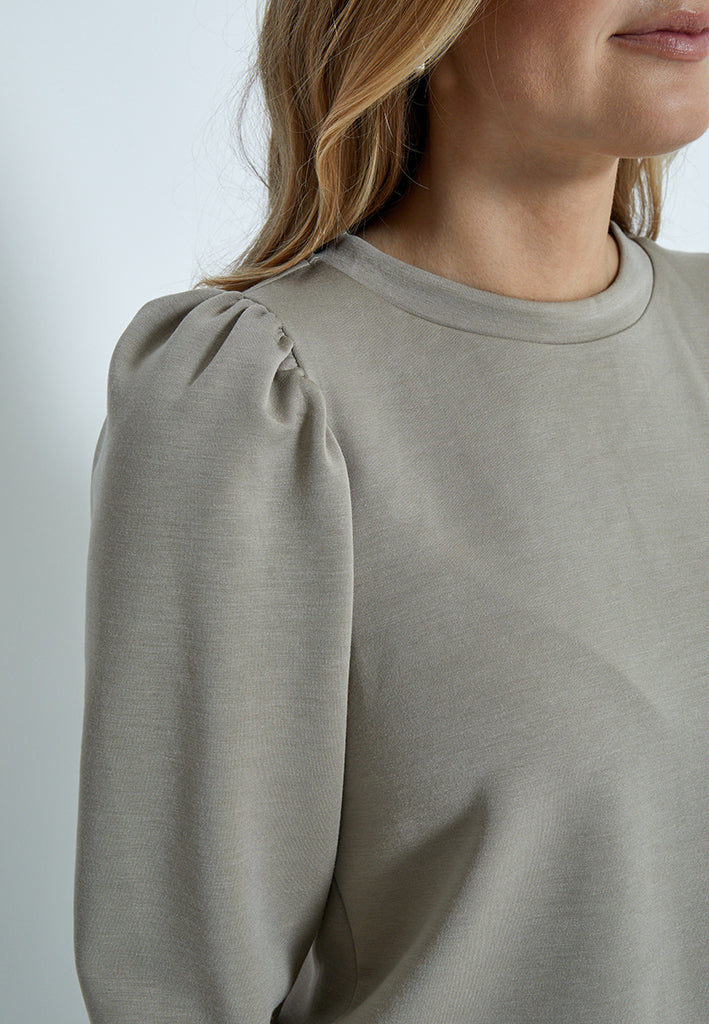 Peppercorn Dicette Puff Sweat Sweatshirts 0178 Winter Twig Sand