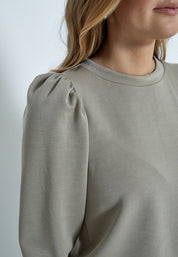 Peppercorn Dicette Puff Sweat Sweatshirts 0178 Winter Twig Sand