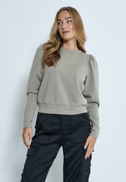 Peppercorn Dicette Puff Sweat Sweatshirts 0178 Winter Twig Sand