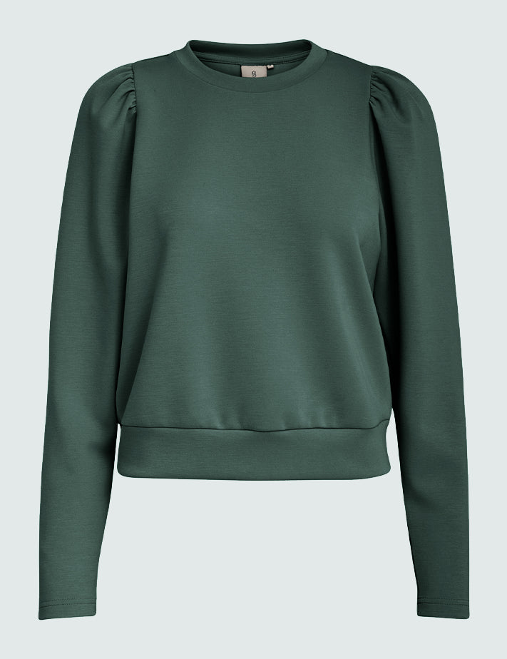 Peppercorn Dicette Puff Sweat Sweatshirts 4112 Jungle Green