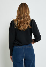 Peppercorn Dicette Puff Sweat Sweatshirts Sort
