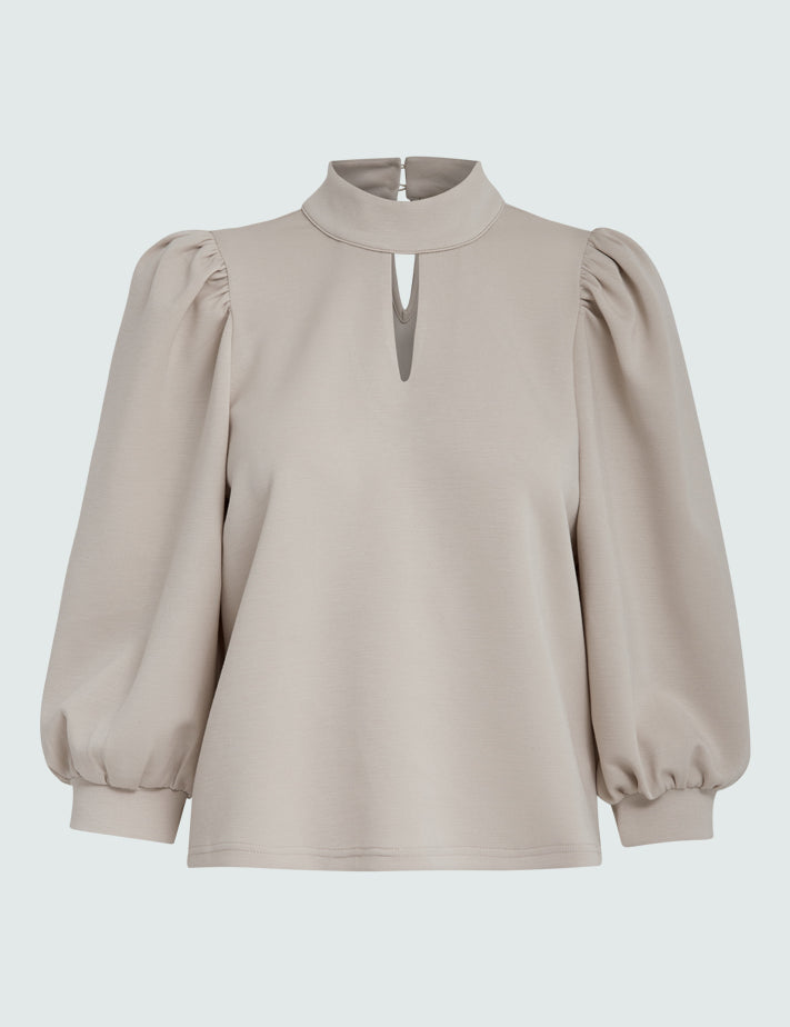 Peppercorn Dicette Puff Sweat Sweatshirts 0265 Sandshell