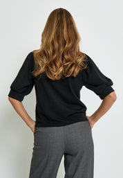 Peppercorn Dicette Puff Sweat Sweatshirts Sort