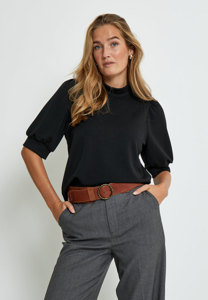 Peppercorn Dicette Puff Sweat Sweatshirts Sort