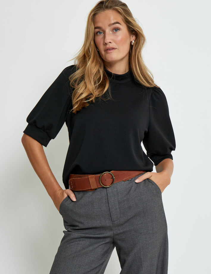 Peppercorn Dicette Puff Sweat Sweatshirts Sort