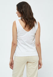Desires Dina GOTS Sleeveless Top T-Shirt Hvid