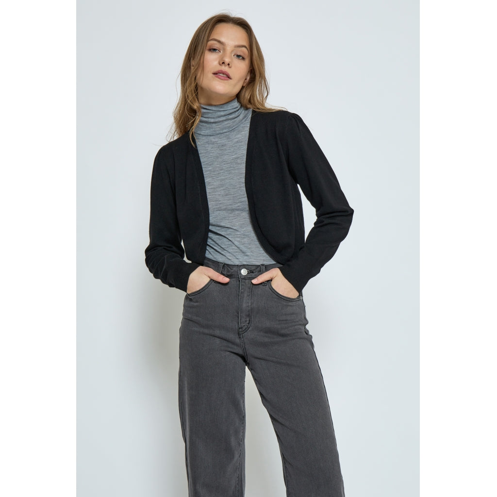 Peppercorn Dina Knit Bolero Cardigans Sort