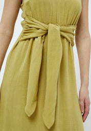 Desires Dixie Sleeveless Midcalf Tie Dress Kjoler 3208 Pear Green