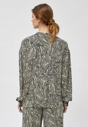 Desires Elieen skjorte Skjorter 9014P OYSTER GRAY PRINT