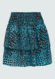 Desires Enur Short Skirt Nederdele 1176P Crystal Teal Print