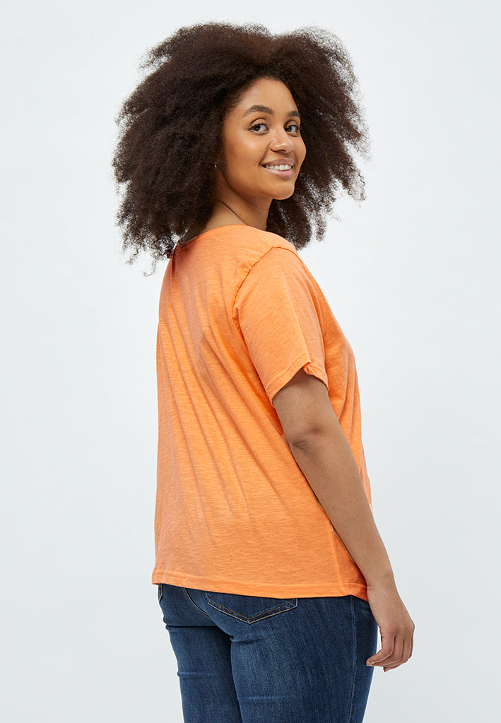 Peppercorn Estel T-shirt Curve T-Shirt 6202 Peach Cobbler