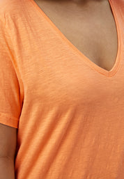 Peppercorn Estel T-shirt Curve T-Shirt 6202 Peach Cobbler