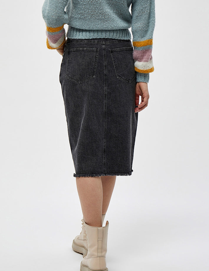 Desires Estella denim nederdel Nederdele Sort