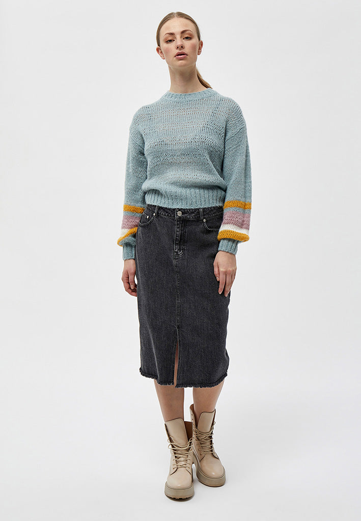 Desires Estella denim nederdel Nederdele Sort