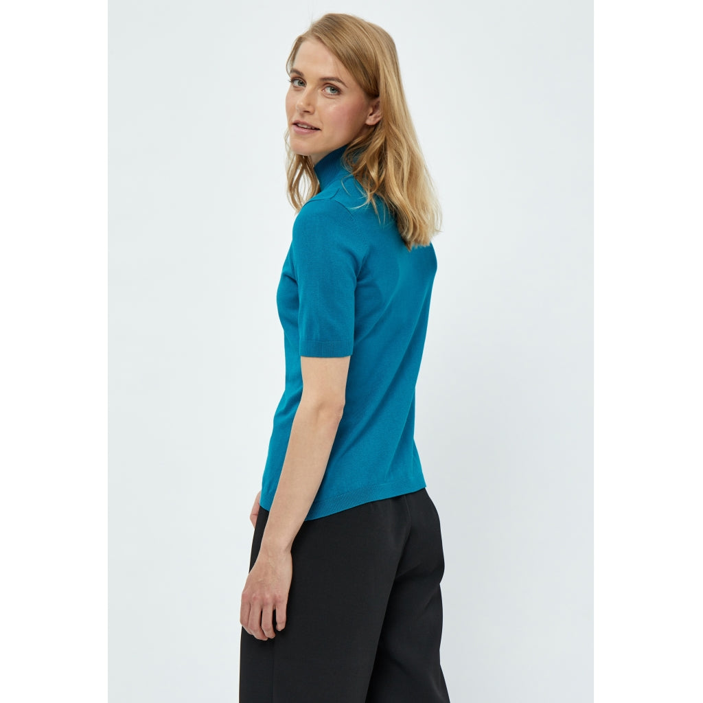 Desires Evia Short Sleeve Knit Pullover Pullover 1176 Crystal Teal