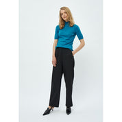 Desires Evia Short Sleeve Knit Pullover Pullover 1176 Crystal Teal