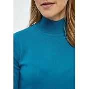 Desires Evia Short Sleeve Knit Pullover Pullover 1176 Crystal Teal