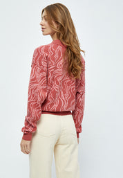 Minus Falka Strik Pullover Pullover 4015S Cashmere Rose Stripe