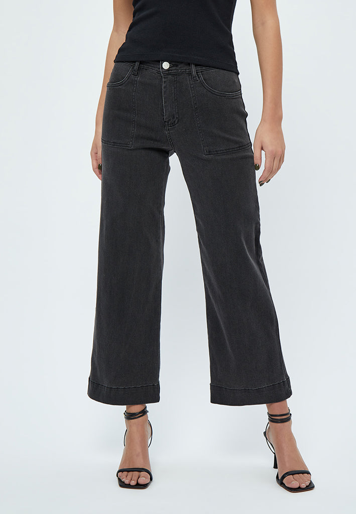 Desires DSFlorence HW Denim Bukser Jeans 9005 BLACK WASHED