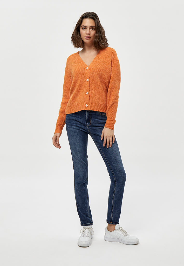 Peppercorn Flores Cardigan Cardigans 6675M Peach Caramel Melange