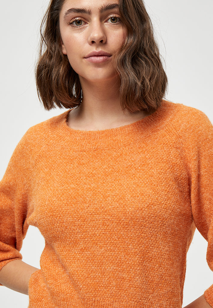 Peppercorn Flores Raglan Pullover Pullover 6675M Peach Caramel Melange