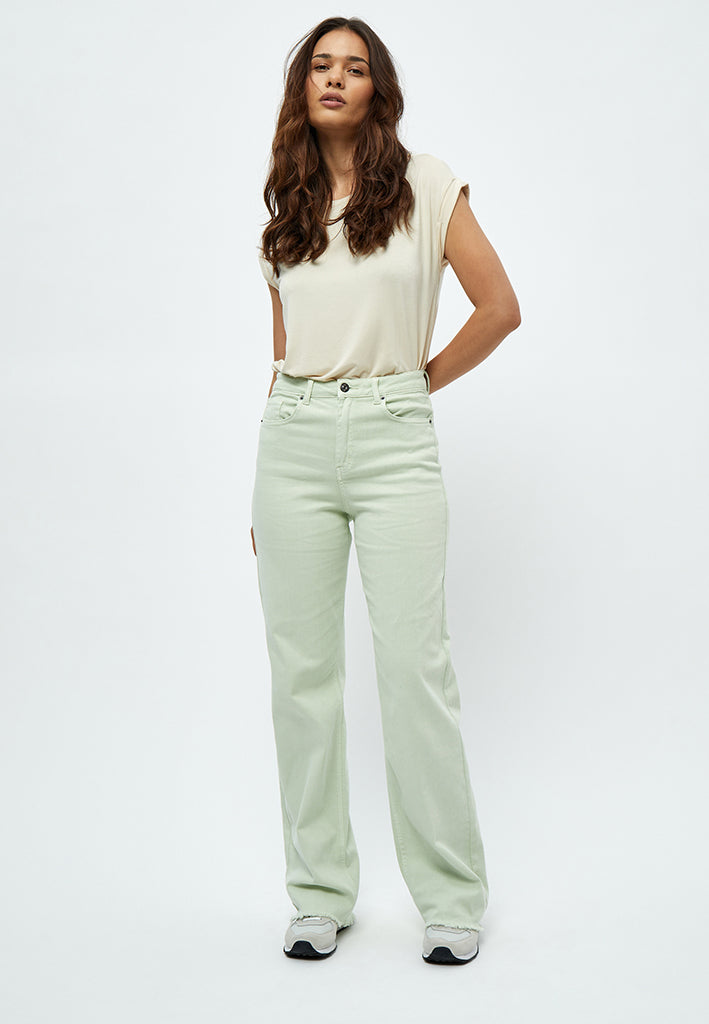 Peppercorn Fran Bukser Jeans 3254 Green Mint