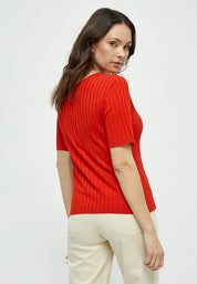 Desires Geisha 3/4 Ærme Pullover Pullover 4621 Fiery Red