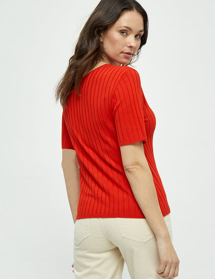 4 Ærme Pullover Pullover 4621 Fiery Red