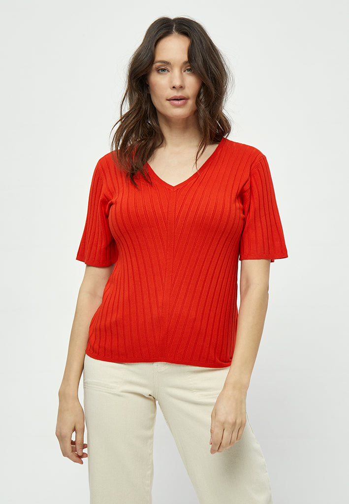 Desires Geisha 3/4 Ærme Pullover Pullover 4621 Fiery Red