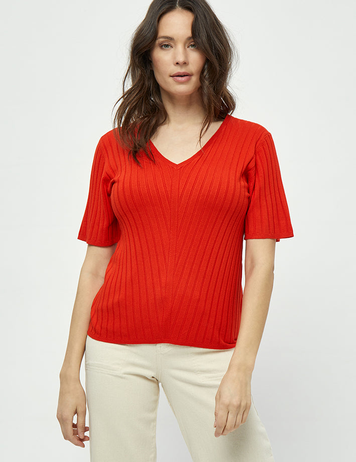4 Ærme Pullover Pullover 4621 Fiery Red