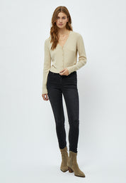 Desires DSGeisha Rib Cardigan Cardigans 9014 Oyster Gray