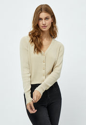 Desires DSGeisha Rib Cardigan Cardigans 9014 Oyster Gray