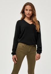 Desires DSGeisha Rib V Pullover Pullover Sort