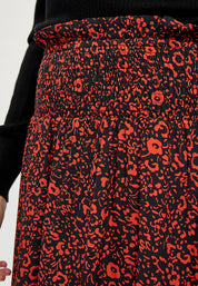 Desires Georgia nederdel Nederdele 6760P Red Clay Print