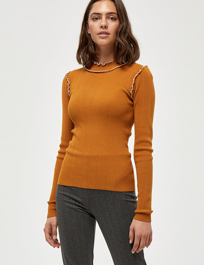 Desires Gry bluse Pullover 5835 BUCKTHORN BROWN