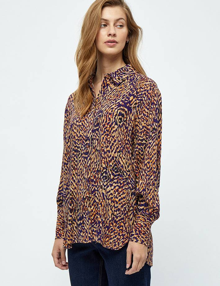 Peppercorn Harmonia Skjorte Skjorter 9363 Warm Sand Pattern
