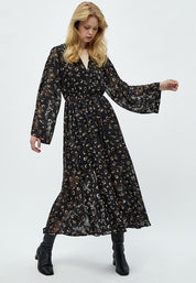 Peppercorn Hilma Gigi Maxi Kjole Kjoler 9000P Black Print