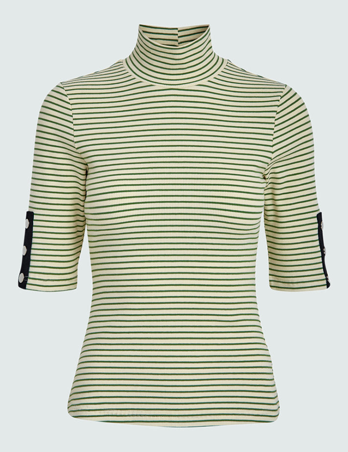 Desires Jamela T-Shirt T-Shirt 3394S Lush Meadow Green Stripe