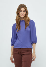 Minus Johanna T-shirt T-Shirt 7330 Iris Bloom Purple