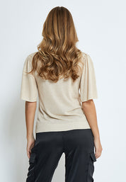 Minus Kyla T-Shirt T-Shirt 348MET Medal gold Metallic