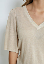 Minus Kyla T-Shirt T-Shirt 348MET Medal gold Metallic