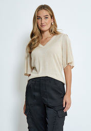 Minus Kyla T-Shirt T-Shirt 348MET Medal gold Metallic