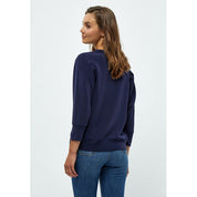 Peppercorn Laila 3/4 Ærme Sweat Sweatshirts 2318 MIDNIGHT NAVY