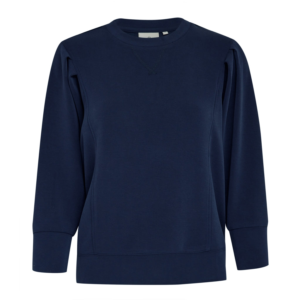 Peppercorn Laila 3/4 Ærme Sweat Sweatshirts 2318 MIDNIGHT NAVY